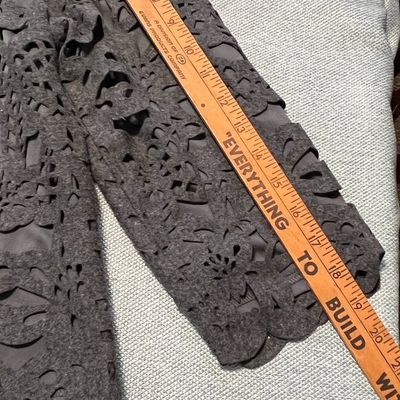 ANTHROPOLGIE X KNITTED & KNOTTED LASER CUT WOOL BLEND TOP - Picture 8 of 9